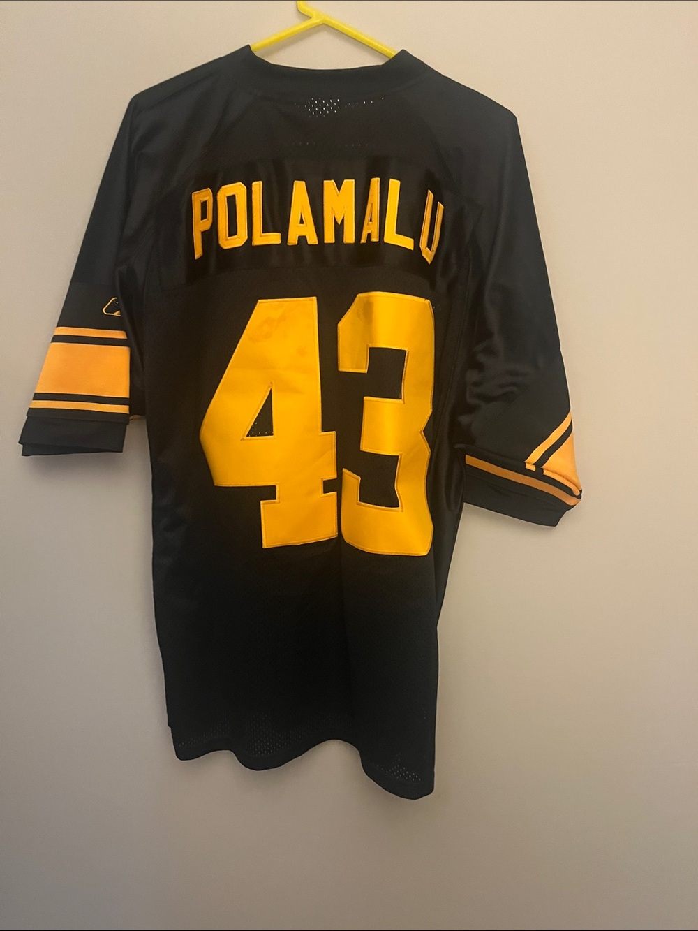 NFL Black Mesh Authentic V-Neck Football Jersey
